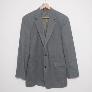 Brooks Brothers 346 Wool Blend Blazer Mens Size 41L Gray Pockets